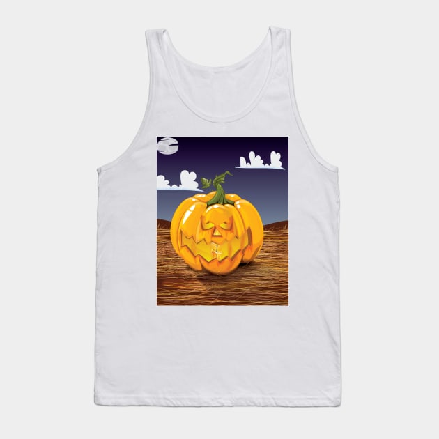 jack o lantern Tank Top by nickemporium1